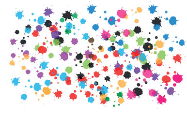 Vibrant Watercolor Paint Stain Backgrounds: Colorful Vector Textures Featuring Artistic Brush Strokes and Soft Gradient Washes for Creative Designs