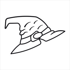 Funny cartoon vector illustration of a helmet icon or symbol on white, ready for vinyl design