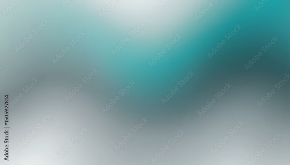 Poster a luminous, calming gradient flows between soft teal and ethereal gray hues creating a serene visual
