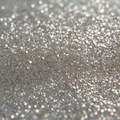 Close-up angle showing glitter texture on a matte white surface.