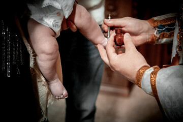 infant baptism, Orthodox Christian rites for believers in the church