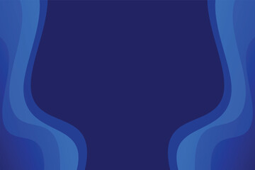 Abstract blue background with smooth waves