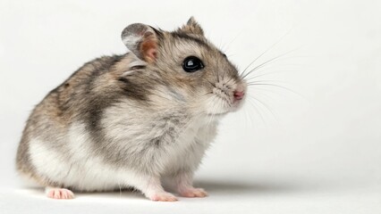 Dwarf Hamster on studio background