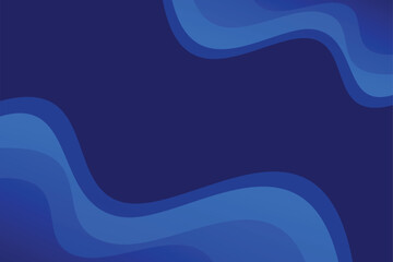 Abstract blue background with smooth waves