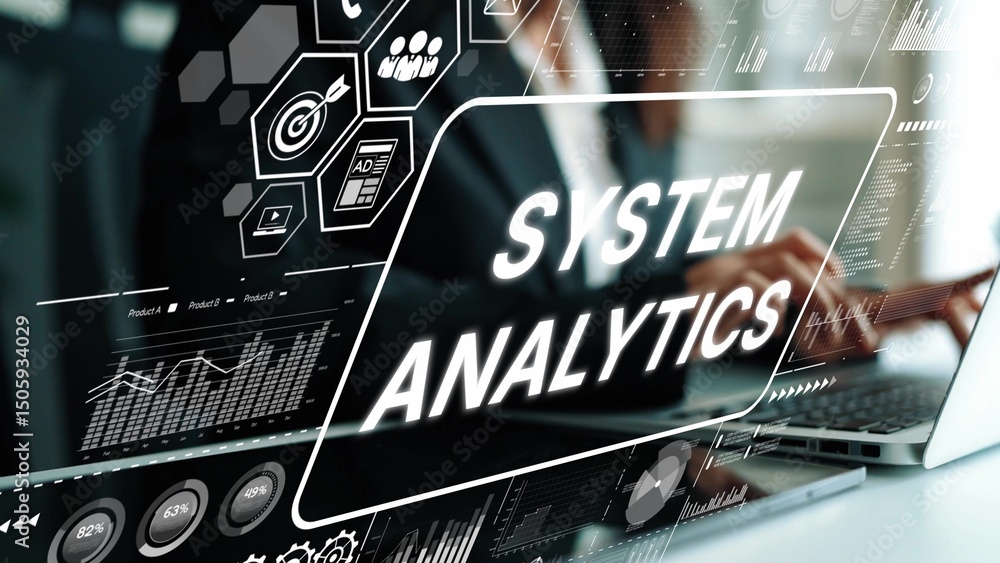 Poster data analysis and system analytics for business intelligence in modern technology environment. asymp