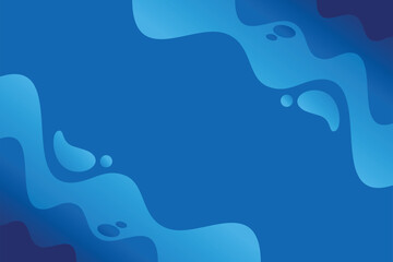 Flat blue abstract background