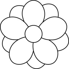 Vector floral illustration with a spring daisy flower design element