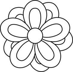 An artistic vector floral design illustration of a blooming nature pattern with ornamental leaves and petals