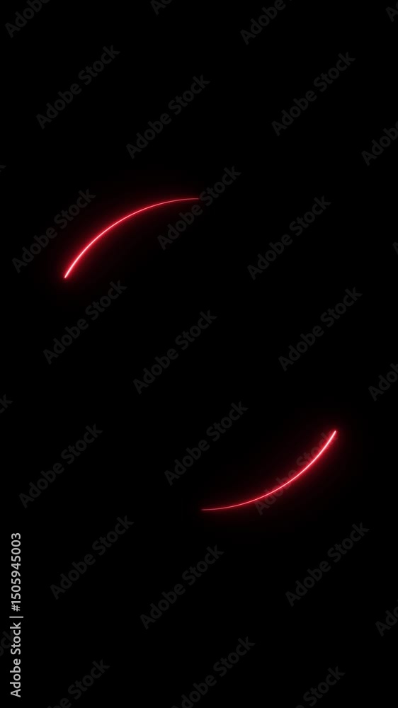 Poster red effect neon glowing circular frame background. repetitive motion animation and flashing. bright 