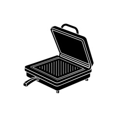 Vector illustration of Griddle silhouette.