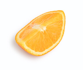 Orange slice isolated on white