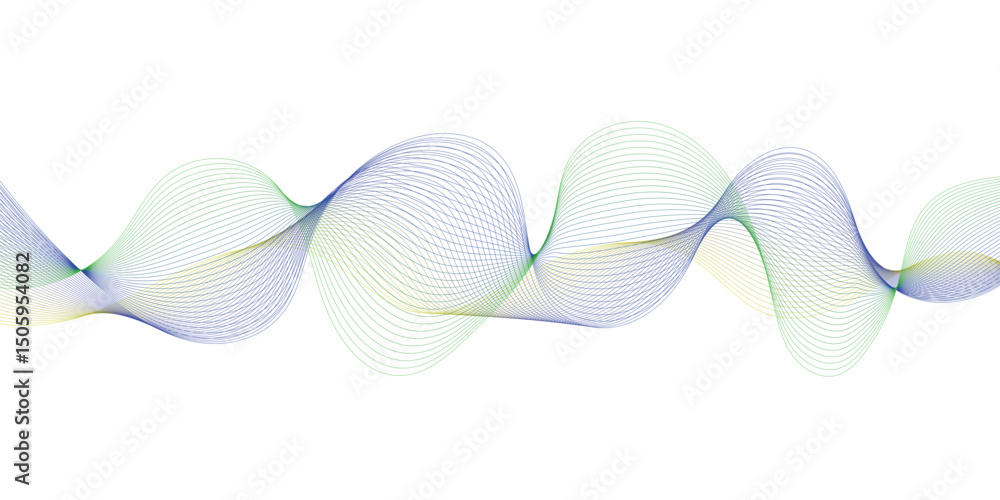 Leinwandbilder Abstract flowing wave lines. Design element for technology, science, modern concept.vector eps 10
Abstract colorful flow wave design background vector
