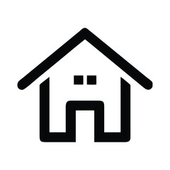 Fototapeta premium home icon set silhouette