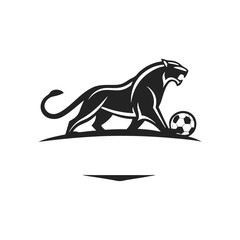 creami un logo con una pantera silhouette vector © PuspanjaliRani
