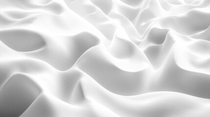 Elegant Abstract White Waves Creating Soft Textures and Patterns