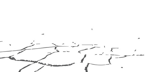 Generate a high-contrast black and white abstract texture that resembles cracked or fractured surfaces, similar to dry, parched earth or old paint chipping. Emphasize irregular lines and broken segmen
