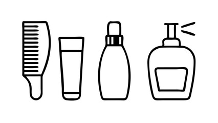 set of cosmetic products