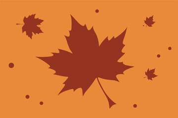 Obraz premium Vibrant autumn maple leaves create a beautiful nature pattern with orange and yellow foliage