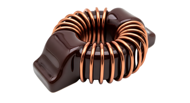 Toroidal Inductor Ceramic Case and Copper Windings