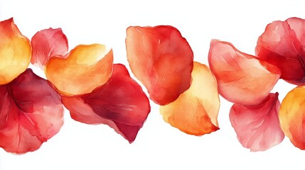 Background of red rose petals