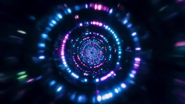 Neon Light Tunnel