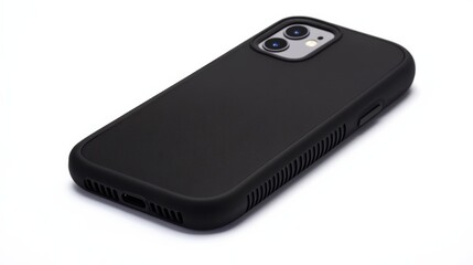 a black case is shown on a white surface