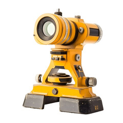 Fototapeta premium Vintage Yellow Surveying Theodolite Instrument