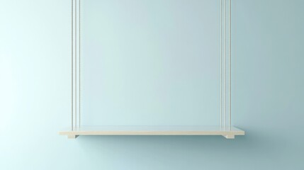 a white shelf with a wooden shelf on it