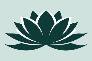 Fototapeta premium Vector illustration of an abstract green leaf design, symbolizing nature's beauty and floral elements