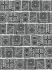 Hand drawn abstract seamless pattern; ethnic background; simple style - great for textiles; banners; wallpapers; wrapping - vector design Zig zag line triangle elements texture.