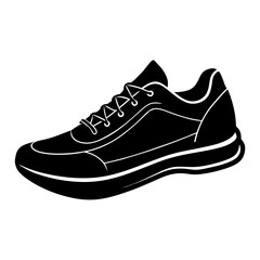 Running Shoe Silhouette vector