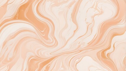 Fototapeta premium Abstract peach and cream swirl marble texture