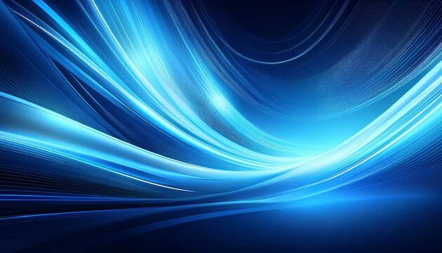 abstract blue swoosh background representing motion and speed ideal for technology or futuristic themes in presentations or designs
