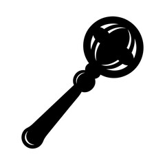 Rattle Silhouette vector
