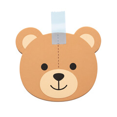 Fototapeta premium Paper Teddy Bear with Adhesive Tape