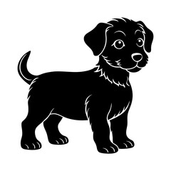 Obraz premium Puppy Silhouette vector