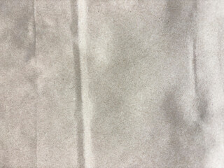 Gray Wrinkled Paper Texture Close-Up Background
