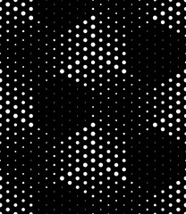 Halftone dots background. Vector seamless texture.