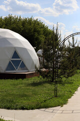 modern pavilion in the park. Recreation center