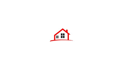 Supported house logo icon on white background