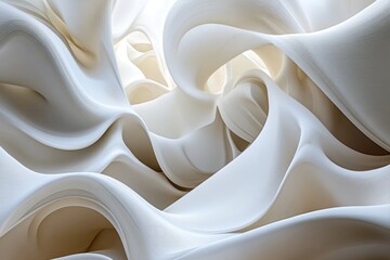 White Fabric Close Up