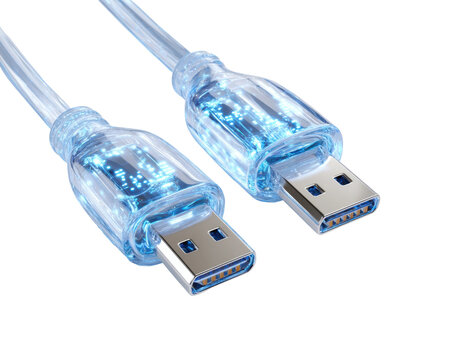 Connecting devices with usb cables technology electronics visual guide modern design isolated on transparent background