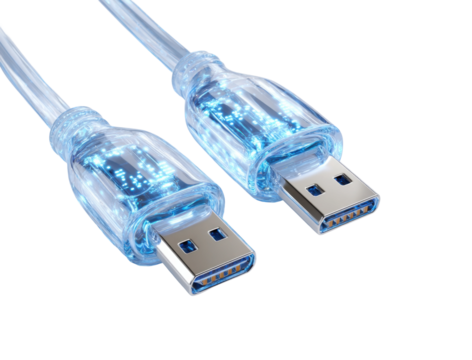 Connecting devices with usb cables technology electronics visual guide modern design isolated on transparent background