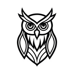 owl on a white background