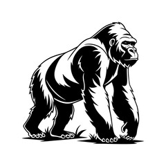 Obraz premium Bear vector art silhouette
