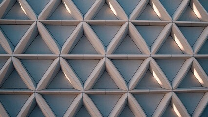 Modern triangular geometric architectural detail
