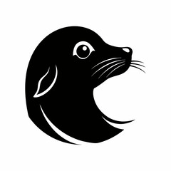 vector illustration of a black and white shark