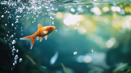 Goldfish in Aquarium