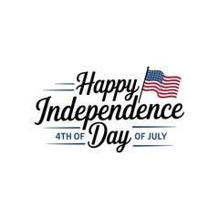 Happy Independence Day 4th of July USA Flag Celebration Vector