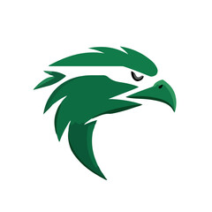 Minimalist Hawk – Abstract Geometric Bird of Prey Vector Design